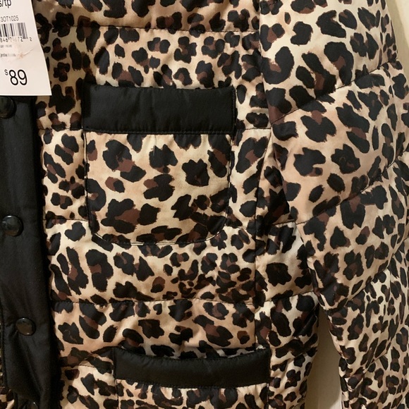 Leopard Print lightweight puffer Jacket - Picture 4 of 4